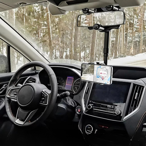 Podpora telefónu v aute – upevnenie na spätné zrkadlo