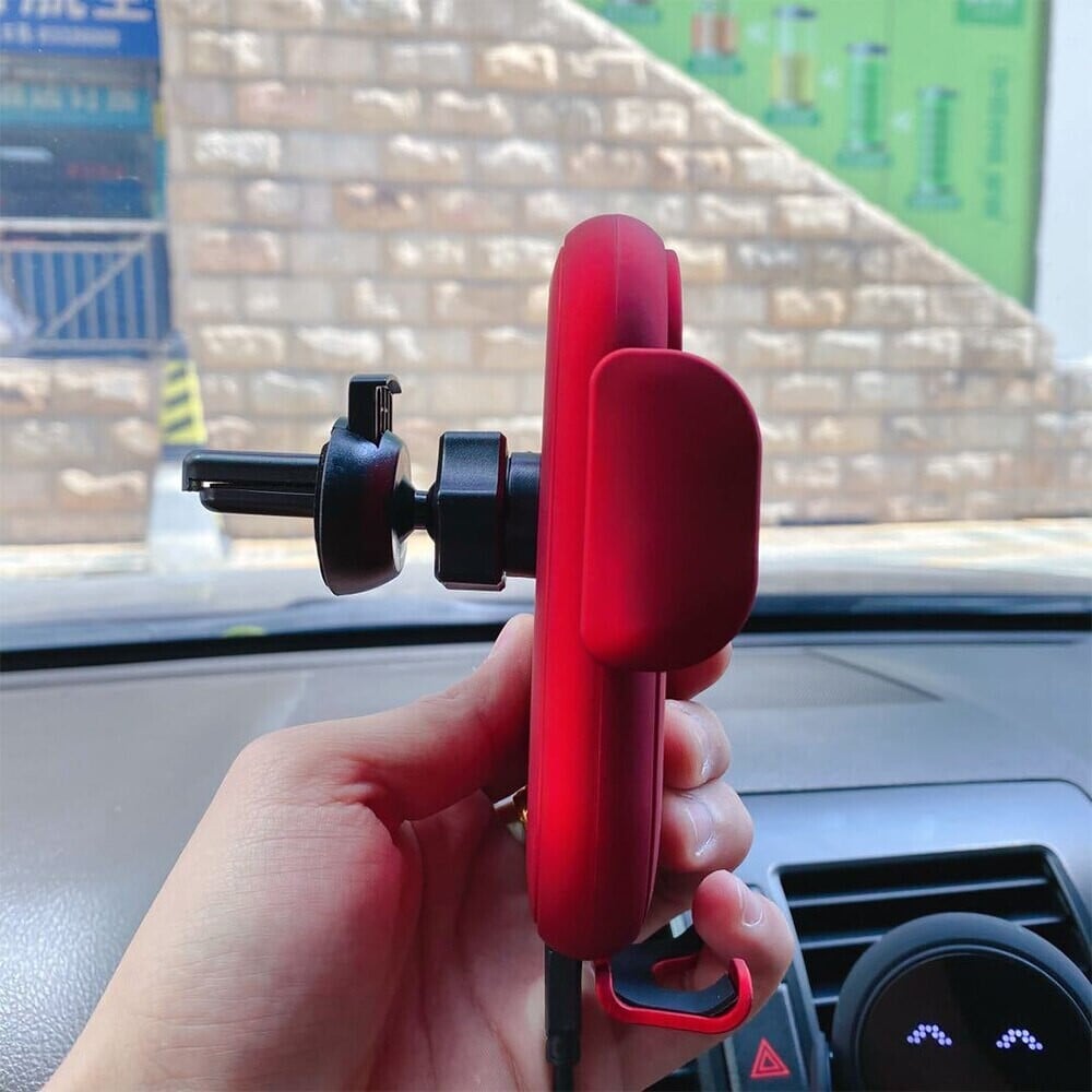 Cargador Inalámbrico para Coche con Soporte para Teléfono – Fijación Automática y Rápida