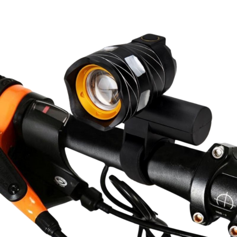 Faro Delantero de Bicicleta LED — Luz Potente y Resistente al Agua