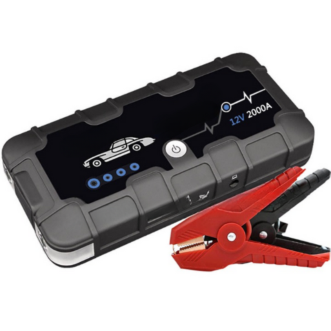 12V 2000A Akkumulátor Indító — Gyors Töltés & Többfunkciós