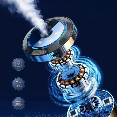 Difusor de Aromas Luminoso para Coche — Purificador & Ambiente LED