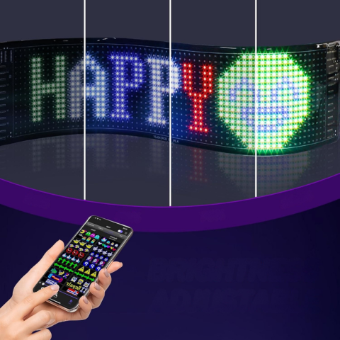 Programovatelné LED panel pro automobil — Moderní komunikace a styl