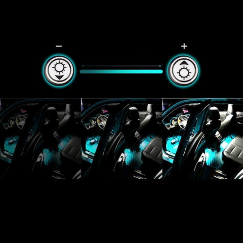 LED Ambient Bil Lys – Multifarvede Lys Reaktive Til Lyd