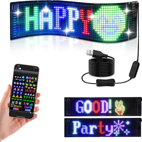 Programovatelné LED panel pro automobil — Moderní komunikace a styl