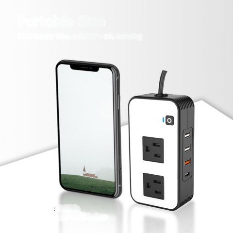 Convertitore Di Corrente Auto – Prese Di Rete E Porte USB Veloci