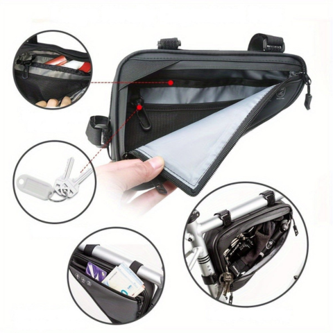 Sateenpitävä Pyörän Kehyslaukku — Kevyt Ja Kestävä