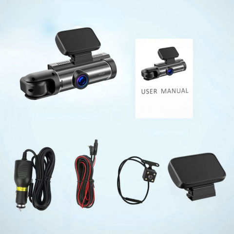 Caméra Embarquée Voiture — Double Caméra Avant Pour Une Sécurité Optimale