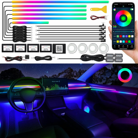 Kit Belysning Inuti Bilen LED — Skapa Den Perfekta Stämningen