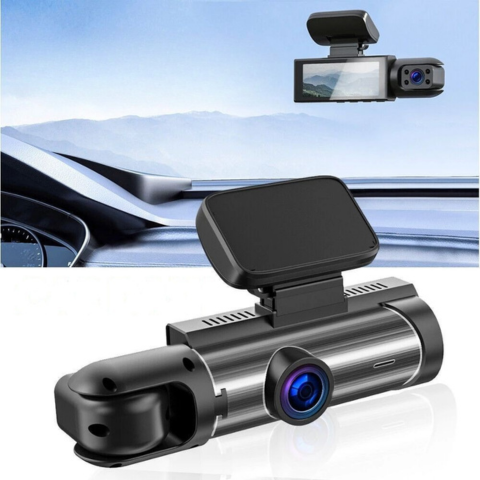 Caméra Embarquée Voiture — Double Caméra Avant Pour Une Sécurité Optimale