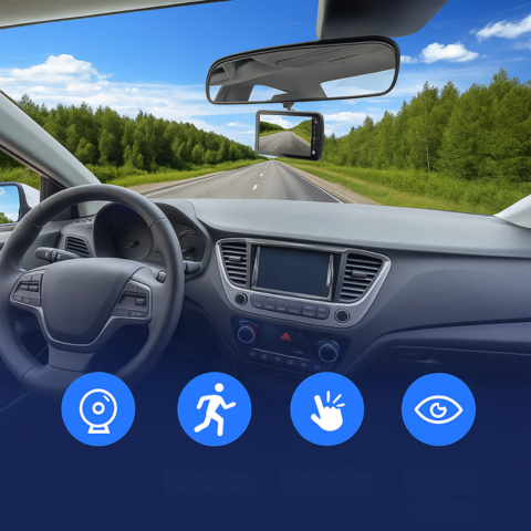 Dashcam Avant Et Arrière — Enregistrements Clairs Et Précis