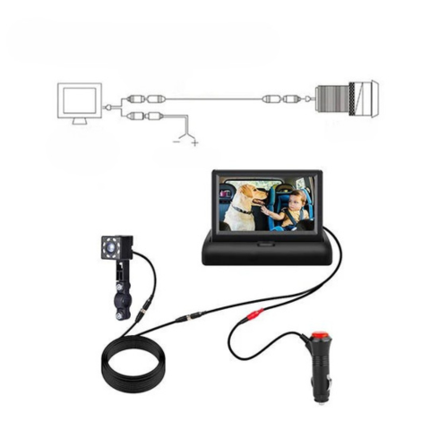 Övervakningskamera för baby i bilen — Säkerhet och lugn under resan