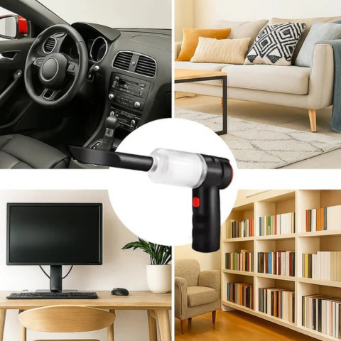 Draadloze Auto Stofzuiger 95000Pa — Diepe en Directe Reiniging