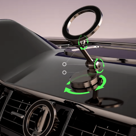 360°-os Autós Mágneses Telefon Támogatás – Ultra-Stabil Rögzítés