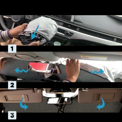 Solskydd för vindruta | Anti-värme och UV