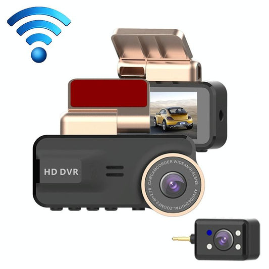 מצלמת לוח מחוונים HD 1080p עם ראיית לילה ו-WiFi — אבטחה ומעקב מלאים