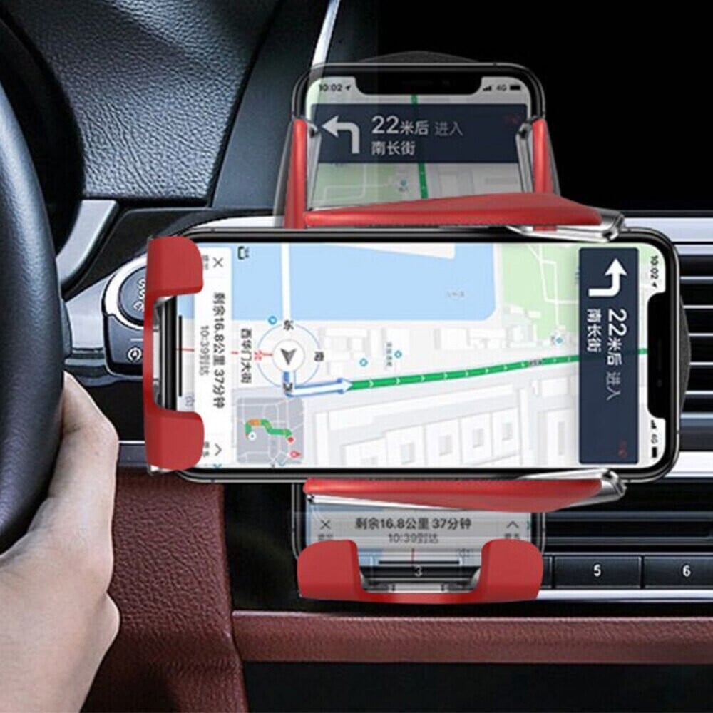 Cargador Inalámbrico para Coche con Soporte para Teléfono – Fijación Automática y Rápida