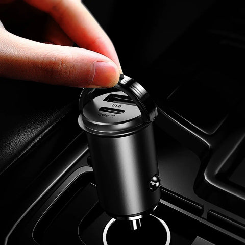Kompakt Autós Töltő – Két USB Port és Gyors Töltés