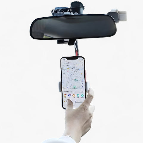 Soporte de Teléfono para Coche – Rotación y Ajuste Fácil 