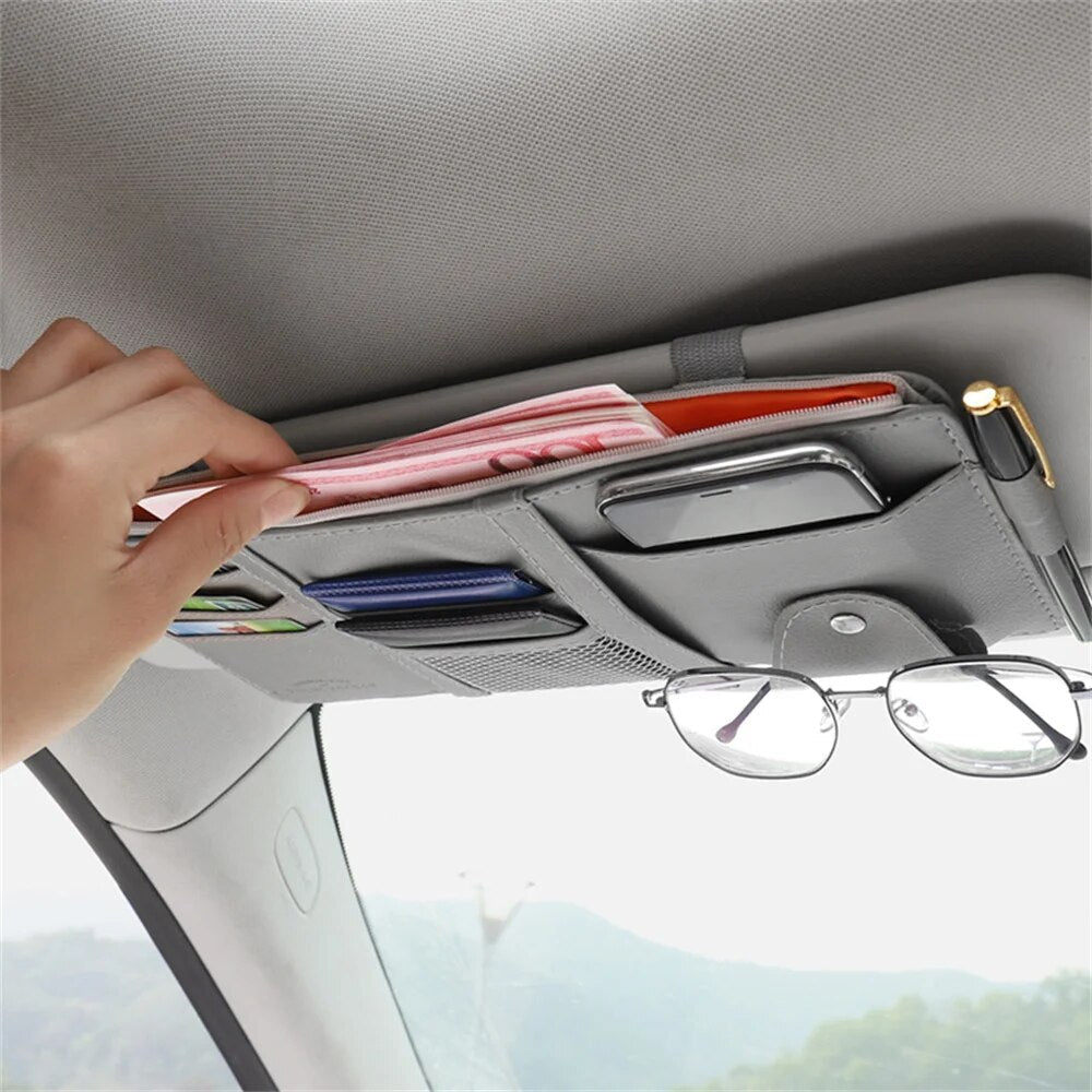 Auto-Organizer für Sonnenblenden — Halten Sie Ihre Accessoires griffbereit 