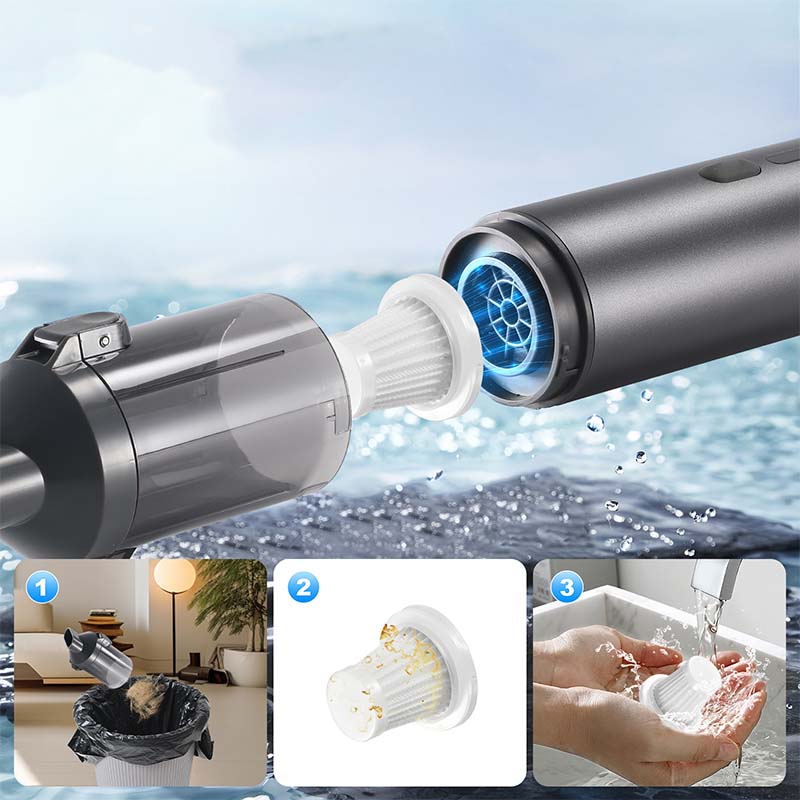 Aspirateur De Voiture Sans Fil Haute Performance — Nettoyage Rapide & Utilisation Pratique