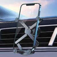 Ondersteuning Telefoon Auto Ventilatierooster – 360° Rotatie & Automatische Vergrendeling 