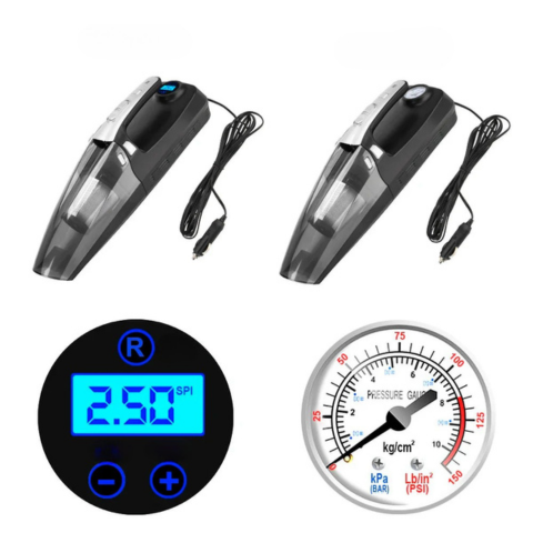 Vysávač do auta 4 v 1 – Vysoký výkon 12V/120W 