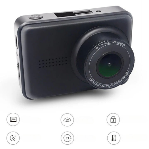 Inbyggd kamera 1080p – Stort synfält 165° och klar sikt 