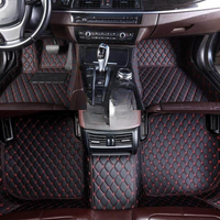 Waterproof Car Mats – Black & Red Sport Style 