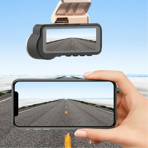 Cameră de tabloul de bord HD 1080p cu viziune nocturnă și WiFi — Securitate și supraveghere complete 
