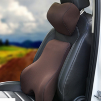 Cojín de apoyo lumbar y reposacabezas de espuma con memoria - Comodidad y alivio para la espalda