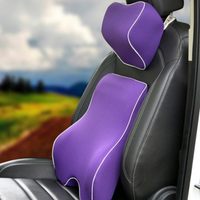 Cojín de apoyo lumbar y reposacabezas de espuma con memoria - Comodidad y alivio para la espalda