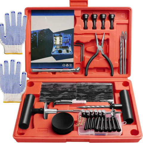 Kit di Riparazione Pneumatici per Auto — Strumenti Pratici 100 Pezzi 