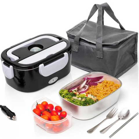 Comedero Eléctrico — Calentamiento Rápido y Transporte Práctico 