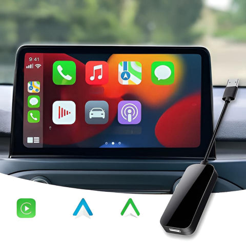 ワイヤレスユニバーサルカーアダプター — 簡単に使えるCarPlayとAndroid Auto 
