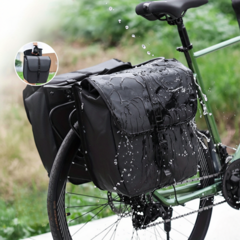 Sacoche Double De Vélo Étanche — Grande Capacité 10L