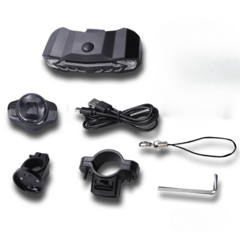 Multifunktionel cykelbaglygte - blinklys, bremse og alarm