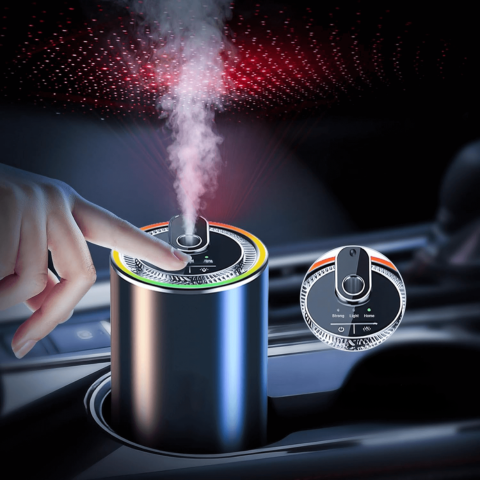Aromadiffuser til bil — Luftrenser & LED-ambiance 