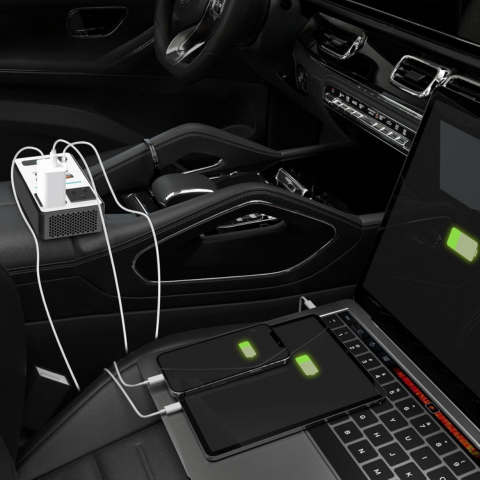 Auton virrankonvertteri – Nopeat verkkopistorasiat ja USB-portit 