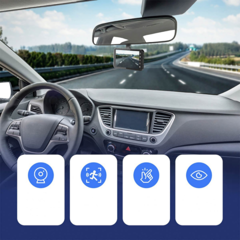 Dashcam Fram- och Bakövervakning – Kontinuerlig Övervakning Av Ditt Fordon 