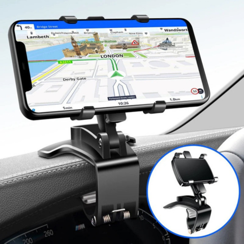 Support De Téléphone Voiture — Ajustable Et Fixation Solide