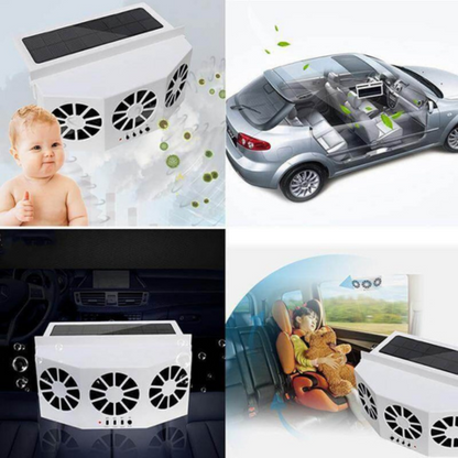 Ventilador Solar Para Coche – Ideal En Verano 