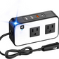 Convertitore Di Corrente Auto – Prese Di Rete E Porte USB Veloci 