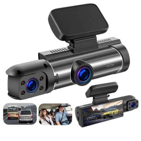Caméra Embarquée Voiture — Double Caméra Avant Pour Une Sécurité Optimale