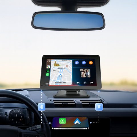 Multimédiás Képernyő Autó — Vezeték nélküli CarPlay és Android Auto 