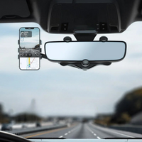 Support Telefono Retrovisore – Angolo Regolabile e Fissaggio Stabile 