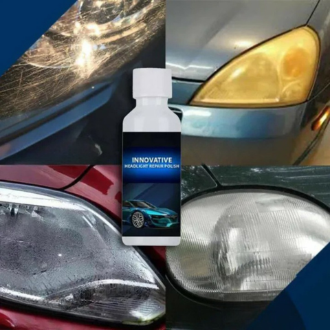 Headlight Polishing Liquid – Renovates and Protects in One Step 