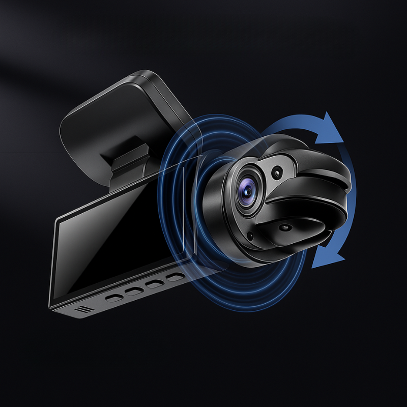 Dashcam Double Full HD Auto - Yökuvaus + Sisäkamera 