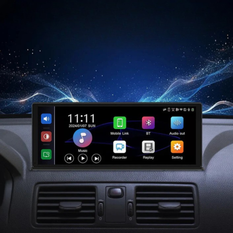 4Kダッシュカムと1080pリアビューカメラを備えた11.3インチタッチスクリーン - 超クリアな画像とスムーズな乗り心地