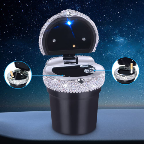 Brilantný mini popolník do auta - elegantný dizajn a dymotesný uzáver