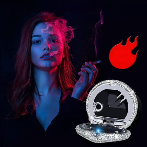 Brilantný mini popolník do auta - elegantný dizajn a dymotesný uzáver